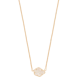 Kendra Scott Tess Pendant Necklace - Gold/Iridescent Drusy