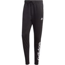 adidas Essentials Single Jersey Tapered Elasticized Cuff Logo Pants - Black