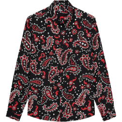 The Kooples Printed Shirt - Black/Red