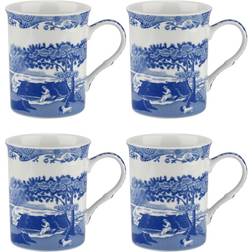 Spode Blue Italian Krus 34cl 4stk