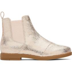 Toms Charlie Stiefel, Goldfarbene Craquelé-Folie