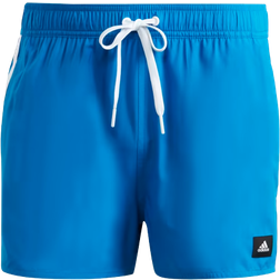 adidas 3-Stripes CLX Very-Short-Length Swim Shorts - Bright Royal/White