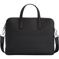 HUGO BOSS Crosstown_S Doc Zips Italian-Lether Document Case - Black