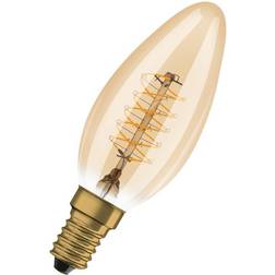 LEDVANCE 1906 kerte guld spiral fil 250lm 3,4W/822 E14 dæmp