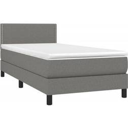 vidaXL Solid Color with Stitching Boxspringbett