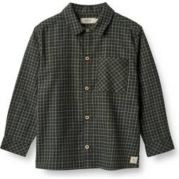 Wheat Junior Shirt Oscar - Black Coal Check