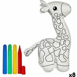 Pincello Plush Colouring Giraf 8 enheder