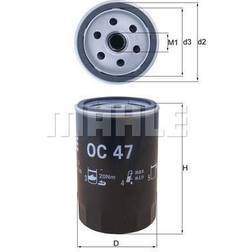 Mahle Oliefilter OC 47 3/4"-16UNF-2B