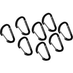 Ticket To The Moon Pack Of Aluminium Accessory Carabiners Black Karabinhage