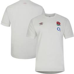 Umbro England Rugby Leisure T-Shirt White Mens