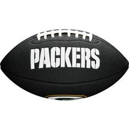 Wilson NFL Mini Soft Touch amerikansk fodbold, Green Bay Packers Unisex Tilbehør og Udstyr Sort