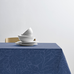 Södahl Abstract Leaves Tablecloth Blue (370x140cm)