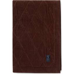 Lexington Quilted Organic Cotton Velvet 160x240 cm Brown Bedspread Brown