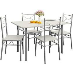 Casaria Compact Modern Bordgruppe 70x110cm 5stk
