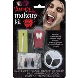 Horror-Shop Vampir make up set mit vampirzähnen für halloween