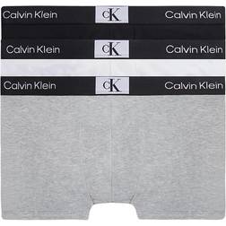 Calvin Klein Trunks 3-pack - Black/White/Grey Heather