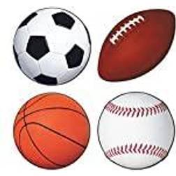 Beistle 12" 15" sports cutouts; 12/pack 54145