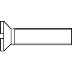 Toolcraft Senkschrauben M2.5 16 mm Schlitz DIN 963 Stahl