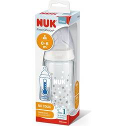 Nuk Babyflasche First Choice Plus, Glas, Anti-Kolik-Weithals, 240 ml