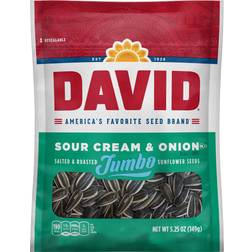 David SEEDS Sour Cream Onion Jumbo Sunflower Seeds Keto Bag