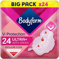 Bodyform Cour-V Ultra Normal Sanitary Towels Wings 24 24-pack