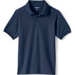 Lands' End Kid's School Uniform Short Sleeve Rapid Dry Polo Shirt - Classic Navy