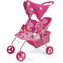 Peppa Pig And White Dots Doll Twin Stroller Multi Multi