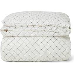 Lexington White/gray Signature Star Sateen Cover Påslakan Vit, Grå (210x150cm)