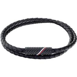 Tommy Hilfiger smycken herr läderarmband svart 2790469, En storlek, Läder, Ingen ädelsten