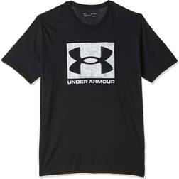 Under Armour Men's Camo Box Logo Short-Sleeve T-Shirt Black 001/White 4X-Large