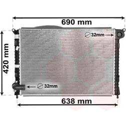 Van Wezel Wasserkühler Mini R50 R533 One Cooper Baujahr