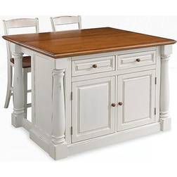 Homestyles Monarch Kitchen Island Dining Set 63.5x121.9cm