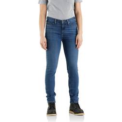 Carhartt Womens Rugged Flex Slim Fit Tapered Leg Jeans - Blue