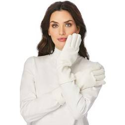 Women's Fleece Gloves by Accessories For All in Ivory