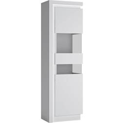 Furniture To Go Lyon Tall Narrow Display Glass Cabinet