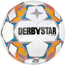 Derbystar Stratos Light 350g Leicht-Fußball weiß/blau/orange