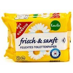 gut & günstig frisch & sanft feuchtes toilettenpapier kamille 70