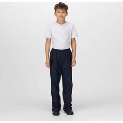 Regatta Professional Kids Lightweight Packaway Waterproof Trousers Navy, yrs