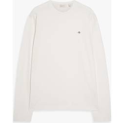 Gant Herre Shield T-shirt med lange ærmer Beige