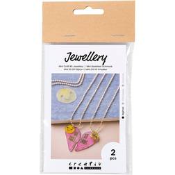 Creativ Company Mini DIY Kit Smycken, Vänskapshalsband i krympplast, 1 förp