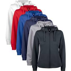 Clique Basic Ladies Active Full Zip Hoodie - Black