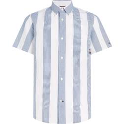 Tommy Hilfiger Stribet Skjorte, Ultra Blue/Optic White