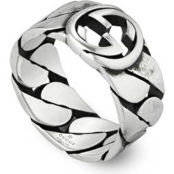 Gucci Silver Interlocking Ring