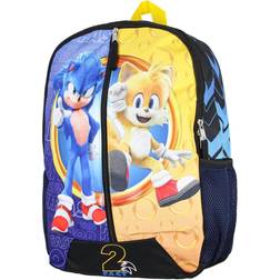 BioWorld Sonic the hedgehog backpack sonic and tails 2 fast molded 16" backpack tote bag