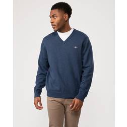 Gant Klassischer V-Neck Pullover - Baumwolle