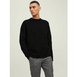 Jack & Jones Rundringning Stickad Tröja Svart