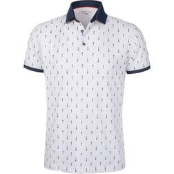 Galvin Green Manolo Ventil8 Polo Shirt White/Navy/Orange