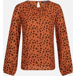 Regatta Womens/ladies Hadria Animal Print Blouse copper Almond