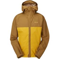 Rab Men's Downpour Eco Waterproof Jacket - Footprint/Sahara