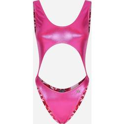 Dolce & Gabbana Cut-Out Laminated Swimsuit